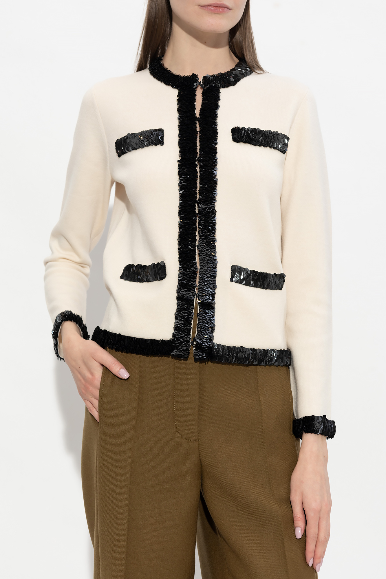 Tory burch tweed clearance cardigan